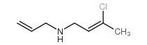 3-chloro-N-prop-2-enylbut-2-en-1-amine结构式