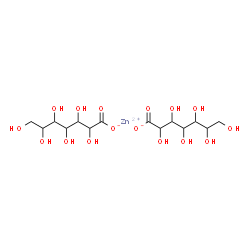二(D-甘油型-D-艾杜-庚酮糖酸)锌结构式