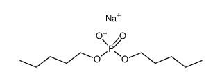 sodium dipentyl phosphate Structure
