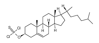 thiophosphorodichloridic acid O-cholest-5-en-3β-yl ester结构式