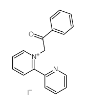 2,2'-Bipyridinium,1-(2-oxo-2-phenylethyl)-, iodide (1:1)结构式