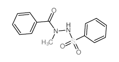 Benzenesulfonic acid, 2-benzoyl-2-methylhydrazide结构式
