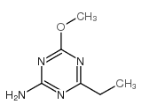 2-氨基-4-乙基-6-甲氧基-1,3,5-三嗪结构式