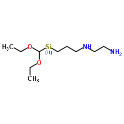 N-(2-氨乙基)-3-氨丙基甲基二乙氧基硅烷结构式