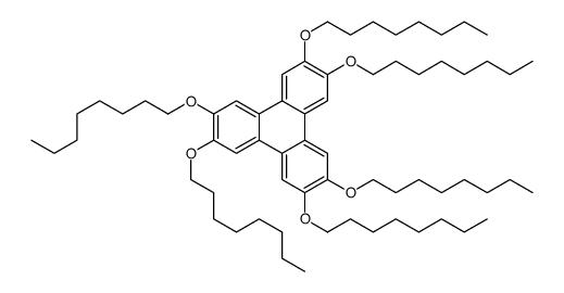 2,3,6,7,10,11-六(正辛基氧代)苯并菲结构式