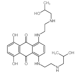 5,8-dihydroxy-1,4-bis[2-(2-hydroxypropylamino)ethylamino]anthracene-9,10-dione Structure