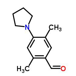 2,5-DIMETHYL-4-PYRROLIDIN-1-YL-BENZALDEHYDE Structure