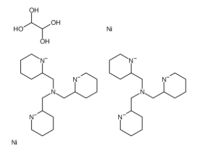 ethane-1,1,2,2-tetrol,nickel,1-piperidin-1-id-2-yl-N,N-bis(piperidin-1-id-2-ylmethyl)methanamine Structure