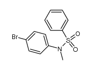 N-(4-bromophenyl)-N-methyl-benzenesulfonamide Structure