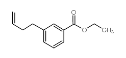 3-(3-丁烯)苯甲酸乙酯结构式