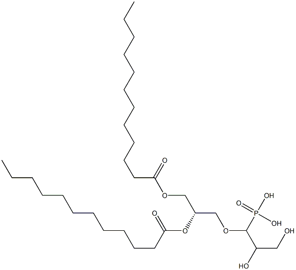 1,2-Dilauroyl-sn-glycero-3-phospho-(2R)-glycerol (sodium salt) Structure