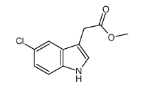 5-氯吲哚-3-乙酸甲酯结构式
