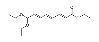 ethyl (2E,4E,6E)-8,8-diethoxy-3,7-dimethylocta-2,4,6-trienoate结构式
