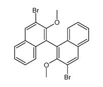 (R)-3,3’-二溴-2,2’-二甲氧基-1,1’-联萘结构式