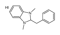 2-benzyl-1,3-dimethyl-1,2-dihydrobenzimidazol-1-ium,iodide结构式