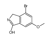 4-BROMO-6-METHOXYISOINDOLIN-1-ONE structure
