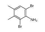 2,6-dibromo-3,4-dimethylaniline Structure