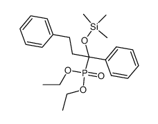 diethyl (1,3-diphenyl-1-((trimethylsilyl)oxy)propyl)phosphonate Structure