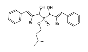 isopentyl bis(2-bromo-1-hydroxy-3-phenylallyl)phosphinate Structure