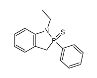 1-ethyl-2-phenyl-1,3-dihydrobenzo[d][1,2]azaphosphole 2-sulfide结构式