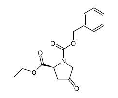 N-Cbz-4-keto-L-proline ethyl ester Structure