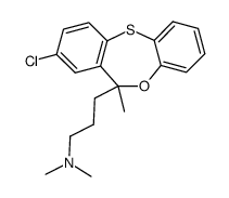 8-Chloro-6-methyl-6-(3-dimethylaminopropyl)-6H-dibenz[b,e]-1,4-oxathiepin结构式