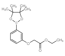 3-(2-乙氧基-2-氧代乙氧基)苯硼酸频哪醇酯结构式