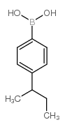 4-(1-甲基丙基)苯硼酸结构式