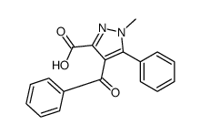 4-benzoyl-1-methyl-5-phenylpyrazole-3-carboxylic acid Structure