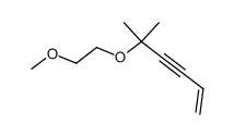1-(1,1-dimethyl-pent-4-en-2-ynyloxy)-2-methoxy-ethane结构式