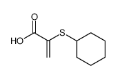 2-cyclohexylmercapto-acrylic acid结构式