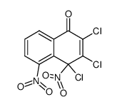 2,3,4-trichloro-4,5-dinitro-4H-naphthalen-1-one结构式