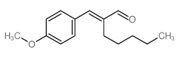 Heptanal,2-[(4-methoxyphenyl)methylene]- structure