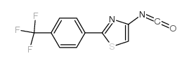 4-异氰基-2-[4-(三氟甲基)苯基]-1,3-噻唑结构式