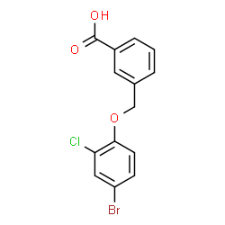 3-(4-BROMO-2-CHLORO-PHENOXYMETHYL)-BENZOIC ACID Structure