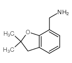 (2,2-二甲基-2,3-二氢-1-苯并呋喃-7-基)甲胺结构式