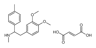 (E)-but-2-enedioic acid,2-(3,4-dimethoxyphenyl)-N-methyl-1-(4-methylphenyl)ethanamine结构式