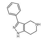 3-苯基-4,5,6,7-四氢-1H-吡唑并[4,3-c]吡啶结构式