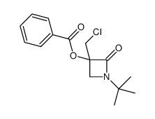 [1-tert-butyl-3-(chloromethyl)-2-oxoazetidin-3-yl] benzoate Structure