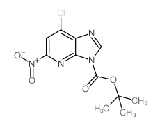 7-氯-5-硝基-3H-咪唑并[4,5-b]吡啶-3-羧酸叔丁酯结构式