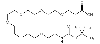Boc-NH-(PEG)6-丙酸结构式