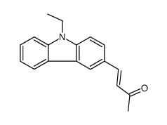 4-(9-ethylcarbazol-3-yl)but-3-en-2-one结构式