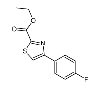 4-(4-氟苯基)-2-噻唑甲酸乙酯结构式