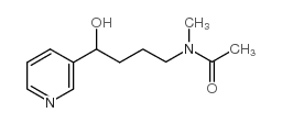 4-(乙酰基甲氨基)-1-(3-吡啶基)-1-丁醇-D6结构式