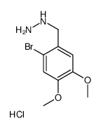 (2-溴-4,5-二甲氧基苄基)肼盐酸盐结构式