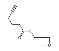 (3-methyloxetan-3-yl)methyl hex-5-ynoate结构式