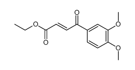ethyl (E)-4-(3,4-dimethoxyphenyl)-4-oxo-2-butenoate Structure