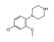 1-(4-氯-2-甲氧基苯基)哌嗪结构式