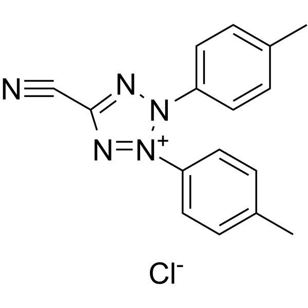 5-Cyano-2,3-di-(p-tolyl)tetrazolium chloride Structure