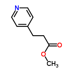 3-(4-吡啶基)丙酸甲酯结构式